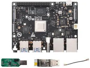 VisionFive2 RISC-V AI Single Board Computer Based on JH7110 SoC Quad-core 64bit Processor 3D GPU Onboard LPDDR4 8GB RAM WiFi & HDMI for Vision Application Support Linux (Early Bird with WiFi)