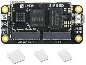Sipeed LonganPi 3H 2GB LPDDR4 Allwinner H618 Linux Single Board Computer, Wireless Dual-Band WiFi Development Board, 4Kp60 Display, Gigabit Ethernet Port, Compatible with Raspberry Pi Zero W (2+0GB)