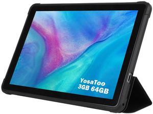 Tablet 10 inch Android Tablets, Android 11 Computer Tablet with Case Included, 3GB ram 64GB rom 512GB Expand, WiFi Tablet PC 10 inch Tablet for Streaming HD Touch Screen Dual Camera Long Battery Life