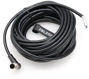 ZBLZGP M12 Industrial Ethernet 5 Pin A-Code Shielded Cable to Flying Leads for Automation Fieldbus Device Network 10M/32.8FT