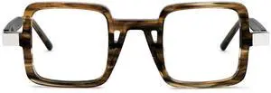 Zeelool Vintage Square Blue Light Blocking Glasses for Men ZJGA563696-05B Wood