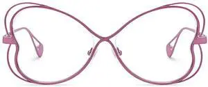 Zeelool Geometric Glasses Metal Eyewear for Women Blue Light Blocking Glasses Anti Eyestrain Glasses ZJGM405125-02 Purple