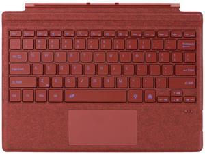 Zoof Type Cover for Microsoft Surface Pro 7 Plus/Pro 7 / Pro 6 / Pro 5 / Pro 4 / Pro 3, 12.3 inch, Ultra-Slim Wireless Tablet Keyboard with Multi Touchpad Bluetooch (Poppy Red with Backlit)