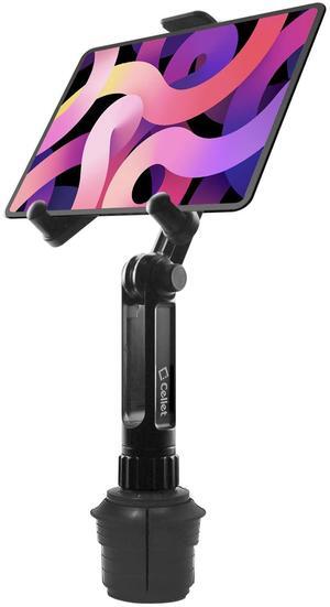 Cellet Universal 360 Adjustable Cup Holder Tablet Automobile Mount Cradle Compatible to Apple IPad Pro 12.9 IPad 9.7-inch Air 2019 IPad Mini 4 Samsung Galaxy Tab S4 S5e Surface Go Pro 6(PHC670M) 13in