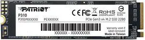 Patriot Memory P310 960GB Internal SSD - NVMe PCIe M.2 Gen3 x 4 - Low-Power Consumption Solid State Drive - P310P960GM28