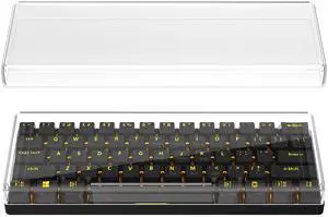 kwmobile Keyboard Cover Compatible with 60% Mechanical Keyboard RK61 / GK61 / SK6 / DK61 Case - Protective Cover for Mechanical Keyboard - Transparent