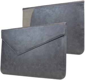 MacBook Pro Touch 15" (2016, 2017) Sleeve, Snugg - Slate Grey Leather Sleeve Case Protective Cover for MacBook Pro Touch 15" (2016, 2017) 15" Touchbar