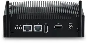 BASAORO Fanless Industrial Mini PC i5, Mini Computer Win 11 Pro, 16GB RAM 256GB SSD Core i5 8260U Industrial Computer with RS232, RJ45 LAN, 2 HD Display, USB 3.0, Dual Band WiFi, BT, Fanless PC
