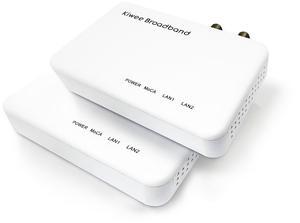 MoCA 2.5 with 2 x 2.5GE Ports - Ethernet Over Coaxial Adapter (Model: KB-M3-02) (Set of 2)