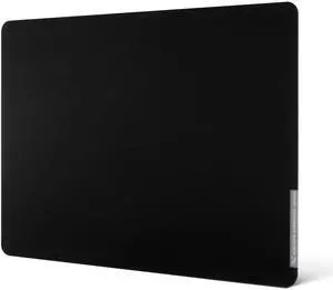 XVX Black Glass Mousepad 4.0, Hard Mouse Pad for Gaming, Ultra-Smooth Micro-Etched Surface Mouse Mat with Non-Slip Rubber Base(410mm*310mm)