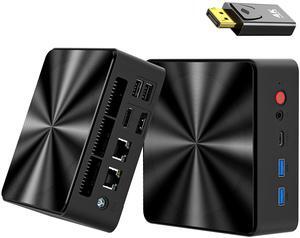 Mini PC, 13th Twin Lake N150 (Beat N100/N95, up to 3.6GHz), 16GB DDR4 RAM 512GB M.2 SSD Dual LAN, Mini Desktop Computers Windows 11, 4K Triple Display, Type-C/WiFi 6/BT5.2/Micro PC for Home Office
