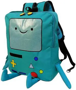 IBSLBMO Cute Cartoon Backpack Casual Travel Green Anime Bag Finn Jake Adventure Trip Breathable Portable Lightweight Backpack