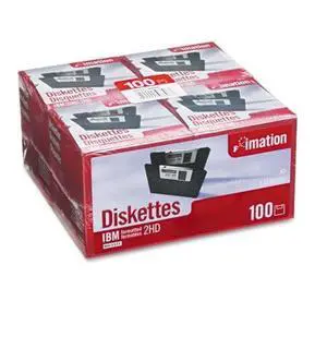 imation Products - imation - 3.5" Diskettes, IBM-Formatted, DS/HD, 100/Pack - Sold As 1 Pack - Cost effective. - Low torque reduces diskette drive wear. - Antistatic design. - Formatted. -