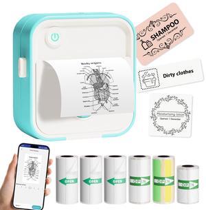 LAIBEAR Label Maker Machine with Tape, Mini Label Printer, Portable Thermal Printer Compatible with iOS & Android, Sticker Maker for School, Home, Office, Photos, Notes