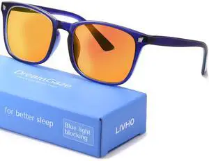 DreamGaze up to 99.9% Blue Light Blocking Glasses for Better Sleep - Anti Blue Light Glasses Men - Premium Computer Gaming Glasses