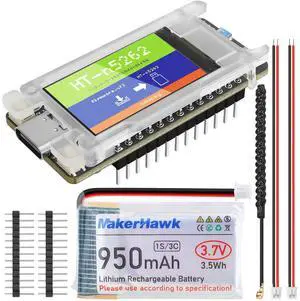 Mesh Node T114 Development Board with 950mAh Battery Setwith TFT Display nRF52840 SX1262 Module Support LoRa Bluetooth 5.0 GPS Solar Panel Power Supply for Meshtastic Arduino LoRawan IOT 915MHz