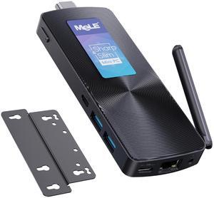 MeLE Upgraged PCG02 Fanless Mini PC Stick, Celeron N100 (Beat J4125) 8GB 128GB Micro Desktop Computer, Support Auto Power on, Wi-Fi5 Gigabit Ethernet on Business, Office, Industrial, IoT, Home