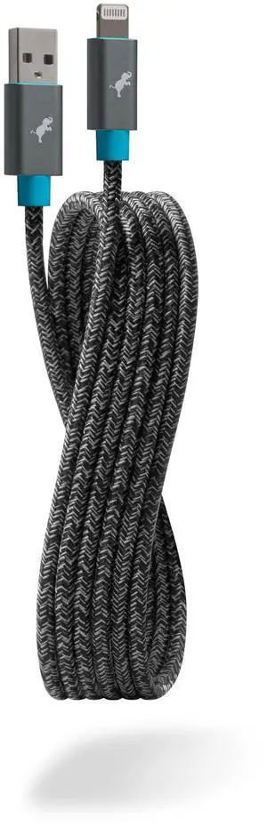 Nimble PowerKnit USB-A to Lightning Charging Cable (2M, MFi Certified, Durable Flex Fabric), Compatible with iPhone, iPad & AirPods, Made from Recycled Plastic & Aluminum