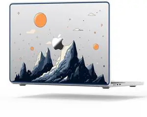 Imaginative Patterns Hard Shell Case Cover for MacBook Air M2 13 inch, Clear, Sunrise