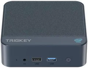 TRIGKEY Mini PC Key-N150, Intel Twin Lake N150(up to 3.6GHz) 16GB DDR4 500GB M.2 PCIe SSD, Mini Desktop Computers, Intel Graphics 24EUs 1000MHz,4K60Hz Dual Display,USB3.2(10Gbps)*3,WiFi5,BT5,OS 11 Pro