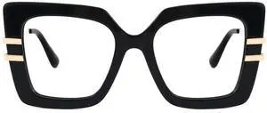 Zeelool Oversized Square Blue Light Blocking Glasses for Women ZJGX444789-02 Black