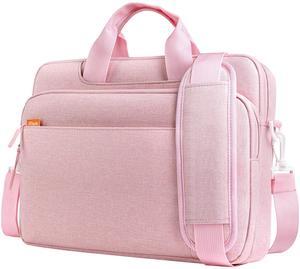 JETech 16 17 17.3 Inch Laptop Bag Case, Waterproof Slim Computer Sleeve Cover Compatible with MacBook Air/Pro 16, Predator Helios 16, ASUS ROG Strix G17, HP Envy 17.3 (Pink)