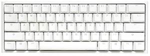 Ducky One 2 Mini Pro Pure White RGB LED 60% Double Shot PBT Mechanical Keyboard (Kailh Box Brown)