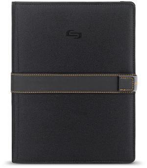 Solo New York Metro Universal Fit Tablet/eReader Booklet, 8.5" to 11", Black/Orange