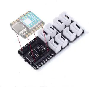 seeed studio Seeeduino XIAO Grove Shield Extension Board with Embedded Battery Management chip and Battery bonding pad