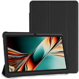 PRITOM K7PRO 7 inch Tablet with case 32 GB -Android 13 Tablet PC with Quad Core Processor, HD IPS Display, Dual Camera, WiFi, Bluetooth, Lightweight, 2025 (Black)