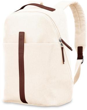 Samsonite Virtuosa Carry-On Travel Backpack with Padded Laptop Sleeve, Off White