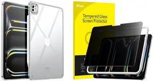 JETech iPad Pro 11-Inch M4 (2024) Bumper Case and Privacy Screen Protector Bundle