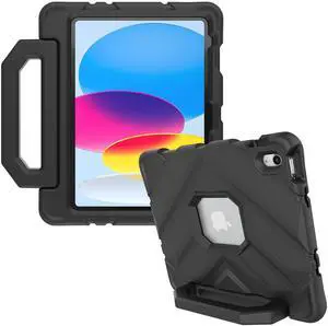 Gumdrop FoamTech Case ONLY fits The Newest iPad 11th Generation (A16) & 10th Gen 10.9 inch Rugged Lightweight Shockproof & Drop Tested for Kids K-12 Students Teachers Classrooms & School Use - Black