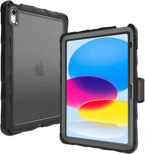 Gumdrop DropTech Clear Case Fits ONLY Newest iPad 11th Generation (A16) 10th Gen (10.9 inch) A2757|A2777|A2696 Rugged Slim Lightweight Smart Protective Cover for Students Classrooms & School Black