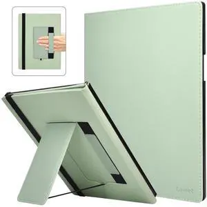 Caweet Stand Case for Remarkable Paper Pro 11.8 Inch 2024, Hard Back Shell Protective Auto Sleep/Wake Book Folio Cover with Pen Holder and Hand Strap, Green