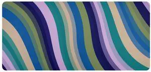 Mouse Pad Desk Mat Leather Desk Pad Large Gaming Desk Cover Protector Mat for Keyboard Computer Laptop Office Waterproof 35.4 x 16.5 Inch Swirls Waves