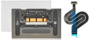 ICTION New trackpad touchpad with Cable Replacement for MacBook 12inch A1534 Silver 2016 2017 Year (it can not fit 2015)