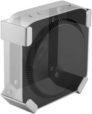 IFCASE Mac Mini M4 Pro Mount, Behind Monitor, Under Desk, Wall Mount Stand for Mac Mini M4/M4 Pro 2024 Compatible VESA Holder with Anti-Scratch Pad (Silver, 2 Pack)