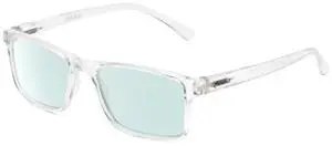 Medspex L2007 Photochromic Transition Glasses Clear Crystal/Blue Therapeutic Color Therapy Light Sensitivity Indoor Outdoor