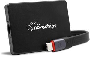 novachips Express 4TB Portable SSD (20Gbps, USB 3.2) Magsafe-Compatible with Magsafe, iPhone 16/15 Series, Smartphones, Cameras, Desktops, Laptops
