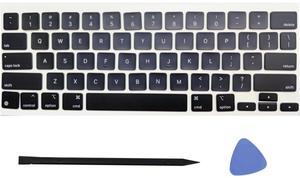 Replacement US Keyboard Full Set of Keycap Keys and Tool Applicable for ipad Pro/Air 11/13" Magic Keyboard (MKB-4 Black)