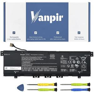 Vanpir KC04XL HSTNN-IB8K Laptop Battery for HP Envy X360 13-AG 13M-AQ 13-AR Envy 13-AH 13-AQ 13-AG Notebook battery L08496-855 HSTNN-DB8P KC04053XL L08544-1C1 L08544-2B1 TPN-W133 TPN-W136 15.4V 53.2Wh