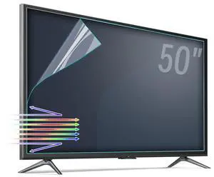 TYRHMY Anti Glare Film for TV 50 inch,Anti Blue Light Relieve Eye Strain and Reduce TV Screen Glare,50 inch Glare Film,50 inch TV Screen Protector Film Outdoor