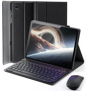 Case Keyboard for Samsung Galaxy Tab A7 Lite 8.7 inch 2021 - Mouse and Detachable Magnetic Keyboard Slim Case Auto Sleep/Wake (Black)