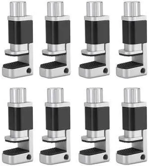 Vipxyc Phone Screen Clip, LCD Screen Fastening Securing Clip Clamp Rubber + Aluminum Alloy Fixture Repair Tool for Phones and Tablets(8PCS)