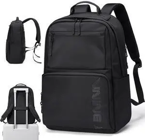 VNINE Laptop Backpack for Men Women 15.6 Inch Work Travel Backpacks Casual College Bookbag Waterproof Business Computer Backpack for Nurse Teacher School Backpack Black