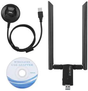 Dual-Band Network Card,Support for 802.11ac Standard Wi-Fi,High Rate,RTL8812AU AC USB 5.8G Dual-Band Dongle Adapter Network Card