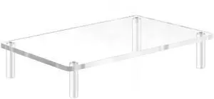 Yestbuy Acrylic Monitor Stand Riser, Clear Computer Monitor Riser, Desktop Organizer Stand for Office Accessories, Printer, Notebook, and All Flat Screen Display, Ergonomic Monitor Riser Stand