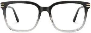 Zeelool Square Blue Light Blocking Glasses for Men, Classic Glasses Computer Eyeglasses with Anti UV, Eyestrain and Glare Lens ZJGX293154-01B