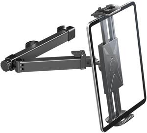 Tablet Holder for Car, ipad Car Mount Back Seat, Aluminum Alloy Material, Adjustable, Rotatable,Stable and Durable, Compatible with 4.7-15.5 Inch Tablets and Phones (Black)